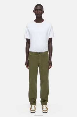 CLOSED France | CLOSED Atelier de style pantalon effilé hommes T0V0849 vert industriel