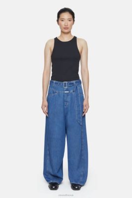 CLOSED France | CLOSED Baggy-x de style en jean femmes T0V030 bleu foncé