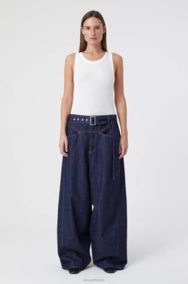 CLOSED France | CLOSED Baggy-x de style en jean femmes T0V031 bleu foncé
