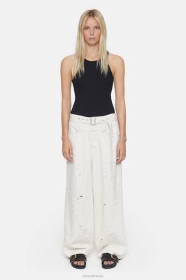 CLOSED France | CLOSED Baggy-x de style en jean femmes T0V033 crème