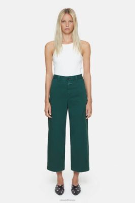 CLOSED France | CLOSED Barton de style pantalon femmes T0V0199 vert fougère
