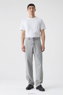CLOSED France | CLOSED Belfast de style denim large hommes T0V01929 gris clair