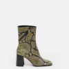 CLOSED France | CLOSED Bottes de talon moyen femmes T0V0738 vert industriel