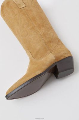 CLOSED France | CLOSED Bottes occidentales en daim femmes T0V01858 marbre brun