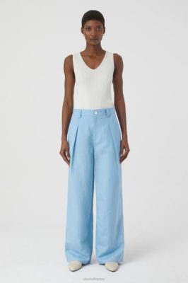 CLOSED France | CLOSED Brooks de style pantalon femmes T0V01304 ciel du matin bleu