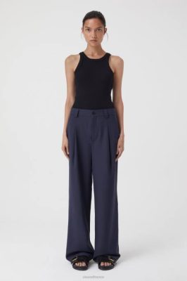 CLOSED France | CLOSED Brooks de style pantalon femmes T0V0239 nuit sombre