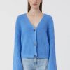 CLOSED France | CLOSED Cardigan en coton biologique femmes T0V0388 chambray bleu