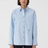 CLOSED France | CLOSED Longshirt rayé femmes T0V01552 ciel du matin bleu