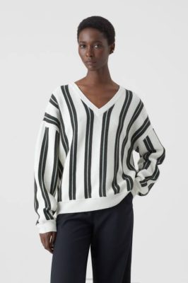 CLOSED France | CLOSED Pull en laine rayé femmes T0V01519 multicolatage