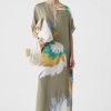 CLOSED France | CLOSED Robe maxi tunique femmes T0V01736 noix de muscade