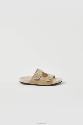 CLOSED France | CLOSED Sandales en daim doux femmes T0V01866 roseau beige