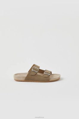 CLOSED France | CLOSED Slip-ons en daim hommes T0V02192 à la carde verte