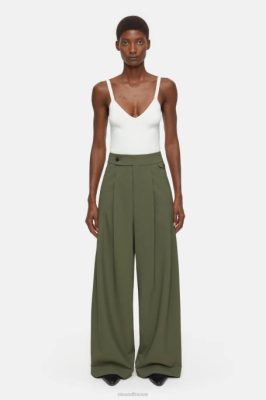 CLOSED France | CLOSED Style de pantalon Hanbury femmes T0V0173 vert industriel
