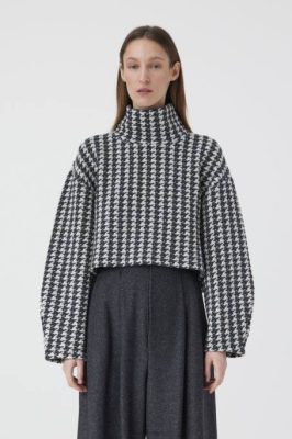 CLOSED France | CLOSED Sweat-shirt à cou femmes T0V0570 mélange gris foncé