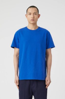 CLOSED France | CLOSED T-shirt de coton biologique de base hommes T0V02113 Royal Azure