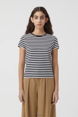 CLOSED France | CLOSED T-shirt en coton de base femmes T0V01617 noir