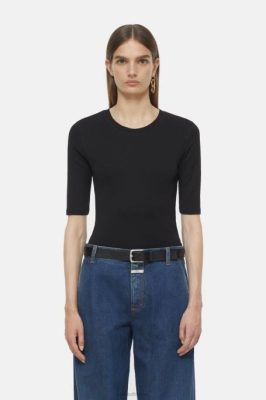 CLOSED France | CLOSED T-shirt en coton et modal femmes T0V0541 noir