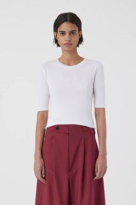 CLOSED France | CLOSED T-shirt en coton et modal femmes T0V0566 Rose du matin