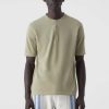 CLOSED France | CLOSED T-shirt en coton pur hommes T0V02074 Green de mousse légère
