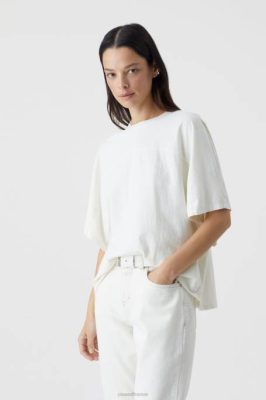 CLOSED France | CLOSED T-shirt en coton surdimensionné femmes T0V01667 ivoire