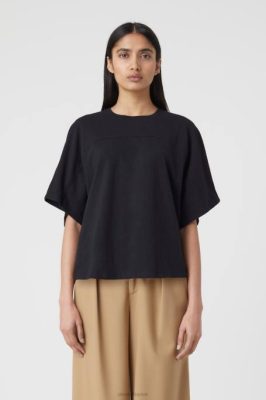 CLOSED France | CLOSED T-shirt en coton surdimensionné femmes T0V01679 noir