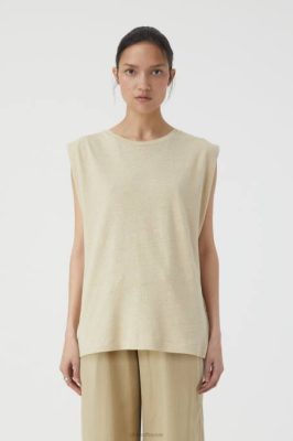 CLOSED France | CLOSED T-shirt sans manches femmes T0V01694 roseau beige