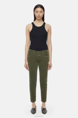CLOSED France | CLOSED boulanger de style pantalon femmes T0V0247 vert industriel