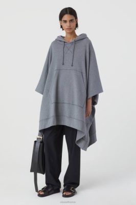 CLOSED France | CLOSED cap à capuche femmes T0V0586 bruyère gris melange