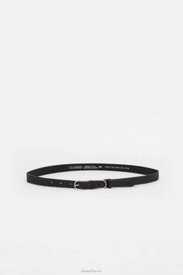 CLOSED France | CLOSED ceinture avec boucle métallique femmes T0V0668 noir