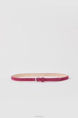 CLOSED France | CLOSED ceinture en daim femmes T0V01824 rose de framboise