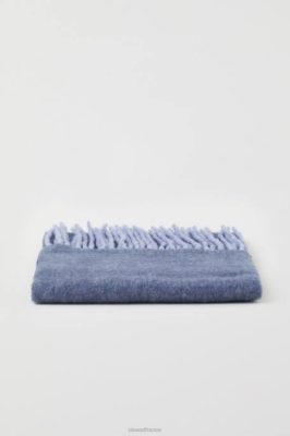 CLOSED France | CLOSED écharpe au logo femmes T0V0708 bruyère bleue