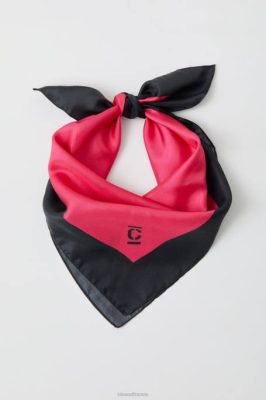 CLOSED France | CLOSED écharpe en soie femmes T0V01839 rose de framboise