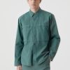 CLOSED France | CLOSED chemise de l'armée formelle hommes T0V02098 jade sombre