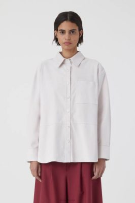 CLOSED France | CLOSED chemisier en daim femmes T0V0480 Rose du matin