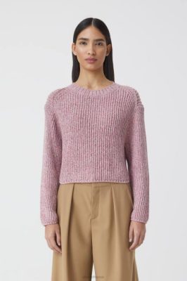 CLOSED France | CLOSED cou d'équipage en coton biologique femmes T0V01468 lys roses