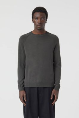 CLOSED France | CLOSED cou d'équipage en laine hommes T0V0916 charbon de bois