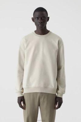 CLOSED France | CLOSED cou d'équipage imprimé hommes T0V02159 marl de pierre