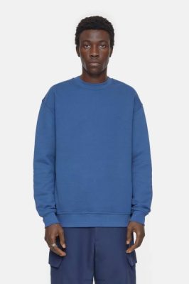 CLOSED France | CLOSED cou de l'équipage du logo hommes T0V01052 bleu fumé