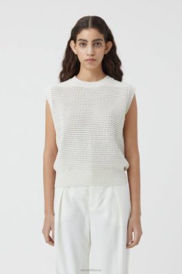 CLOSED France | CLOSED gilet de pull en tricot femmes T0V01486 ecru