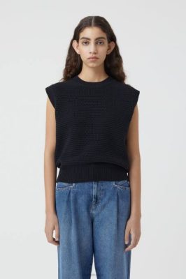 CLOSED France | CLOSED gilet de pull en tricot femmes T0V01488 noir
