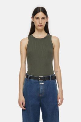 CLOSED France | CLOSED haut de coureur femmes T0V0421 vert de l'armée