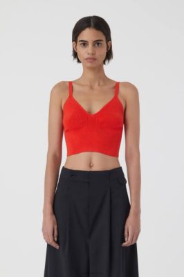 CLOSED France | CLOSED haut de soutien-gorge femmes T0V0404 rouge vibrant