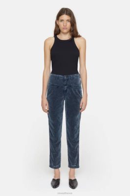 CLOSED France | CLOSED pantalon de poussoir à pédale femmes T0V0251 nuit sombre