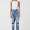 CLOSED France | CLOSED perle de style denim femmes T0V01166 mi-bleu