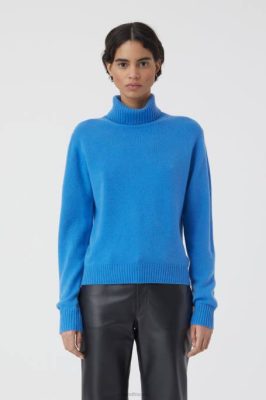 CLOSED France | CLOSED pull en cachemire femmes T0V0375 Marine sportive