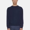 CLOSED France | CLOSED pull en tricot fin hommes T0V0940 nuit sombre