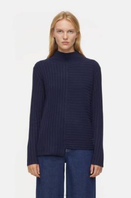 CLOSED France | CLOSED pull-mix en cachemire femmes T0V0321 nuit sombre