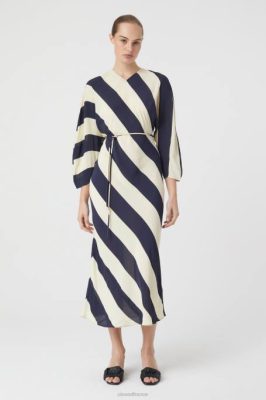 CLOSED France | CLOSED robe avec imprimé allover femmes T0V01760 nuit sombre