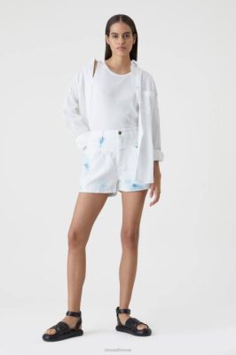 CLOSED France | CLOSED short en jean femmes T0V01396 ecru / blanc