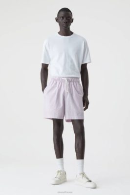 CLOSED France | CLOSED short rayé hommes T0V02010 hortensia rose